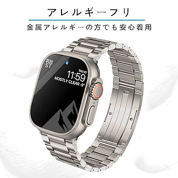 Amazon.co.jp: for Apple watch バンド チタン製互换ベルト