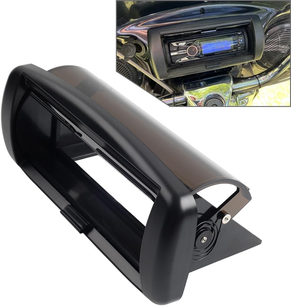 Lirun 1 Pc ABS Single DIN CD Cover Lens Cover:Clear For Single DIN Black