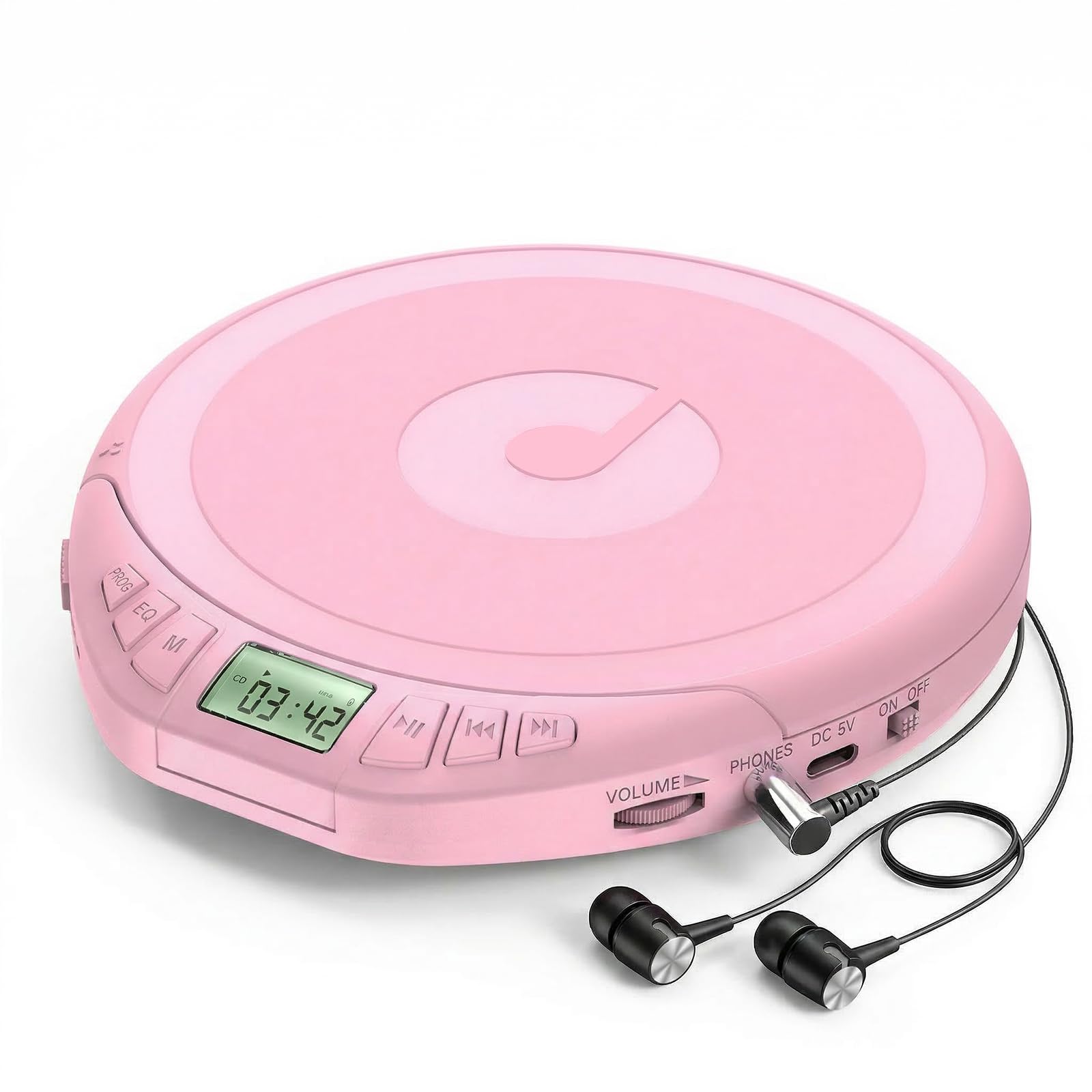 Photo 1 of [DAMAGED] Portable CD Player with Earphones,Personal CD Discman Player