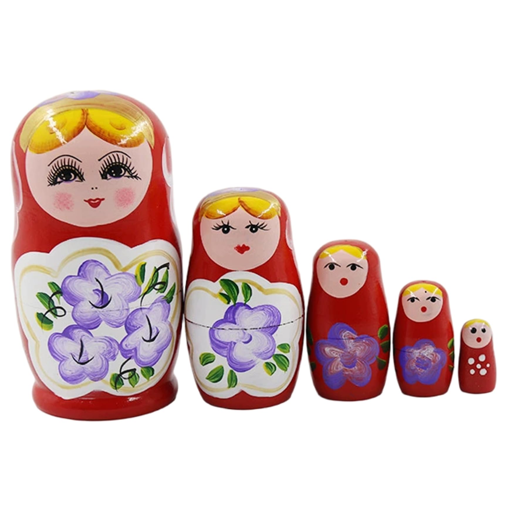 Poupées Russes Matriochka en Bois à 5 Couches, décoration Traditionnelle pour Enfants, Cadeau