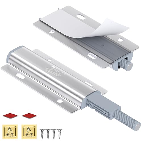 Push Open Door Latch, Jiayi 2 Pack Magnetic Cabinet Push