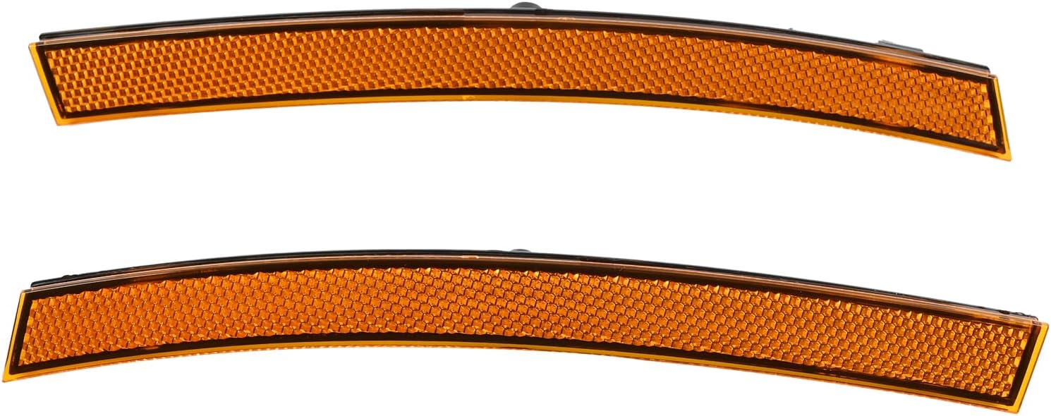 Front Bumper Left & Right Side Reflectors Compatible with Mitsubishi Outlander PHEV Eclipse Cross 2022 2023 2024 2025 Front Bumper Side Marker Trim Replace 8355A119 8355A120
