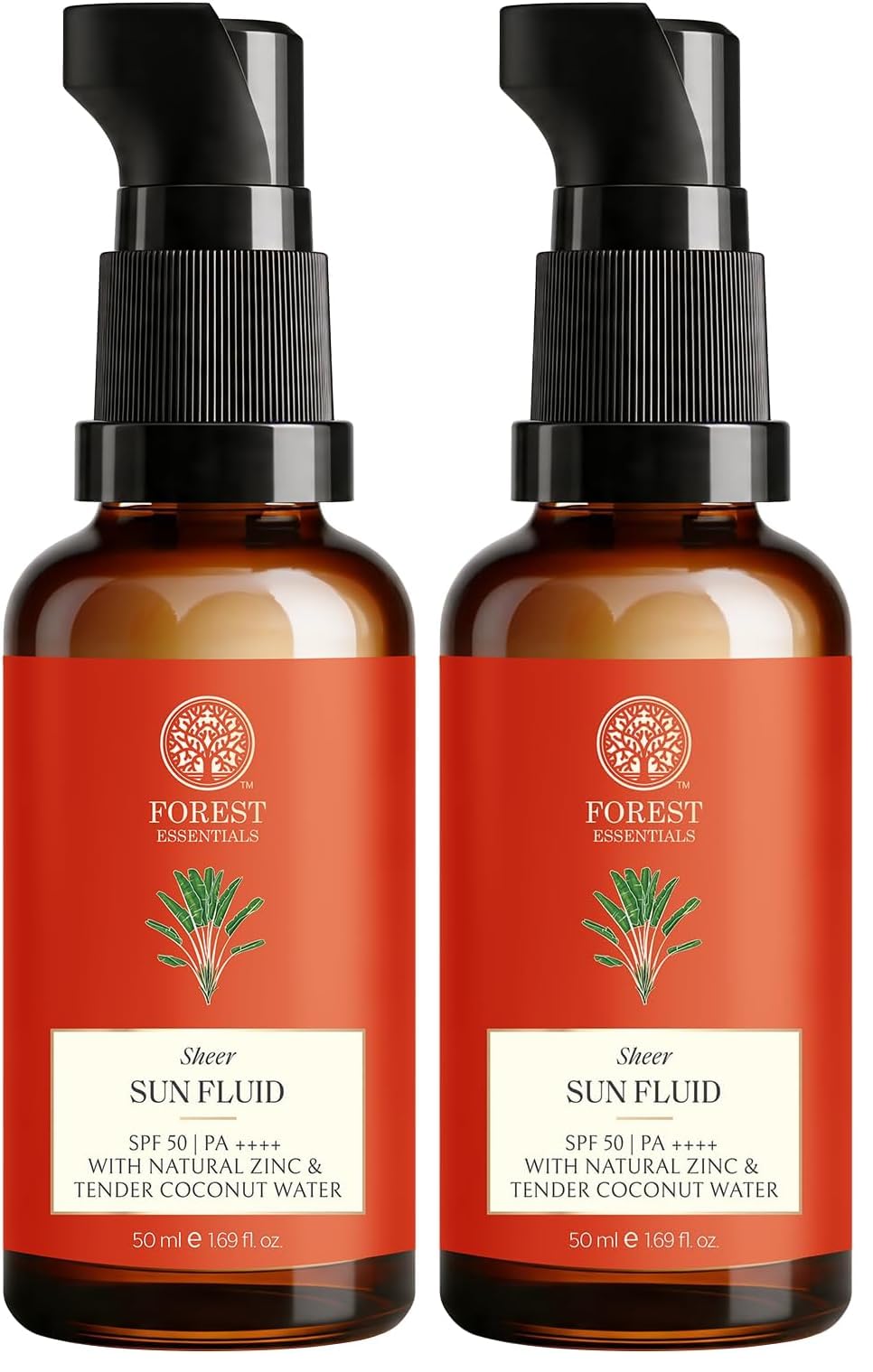 Forest Essentials Sun Fluid Sunscreen | SPF 50PA ++ | With Natural Zinc & Hyaluronic Acid | No White Cast, Lightweight | With Vitamin C | Protects from UVA/UVB Rays | for Oily, Dry, & Combination Skin-image-37