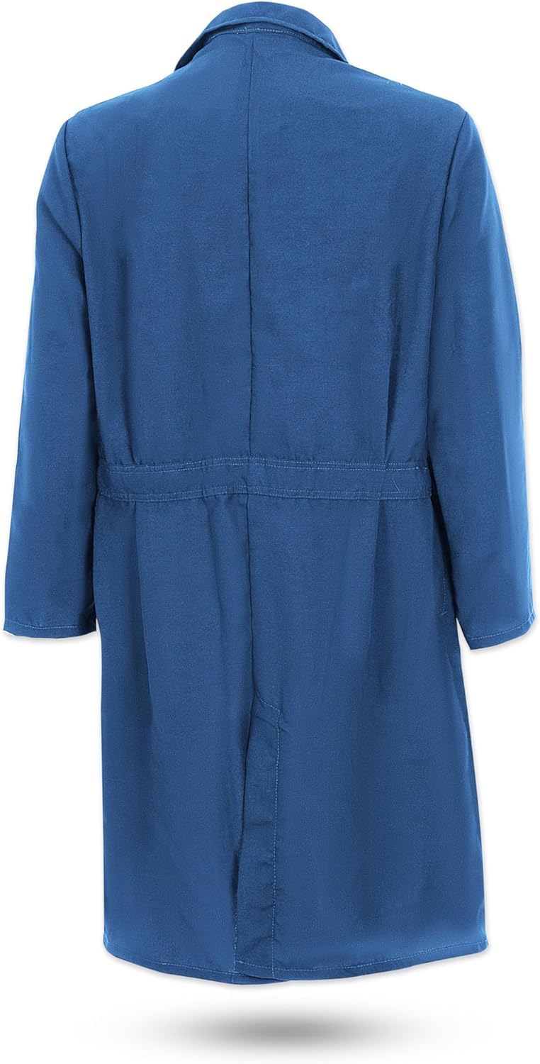 TOPPS Nomex Lab Coat/Tech Coat with Snaps TC16 (Royal Blue, Medium)