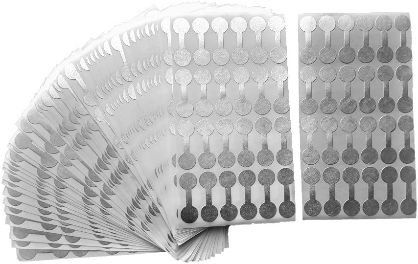 2000 Piece Value Pack Jewelry Repair, Price and Indentification Tags/Tyvek Self Adhesive Rectangle/Dumbbell/Barbell Jewelry Price Tags (Short - 1 3/8" x 1/2" (35 x 12mm), Silver)