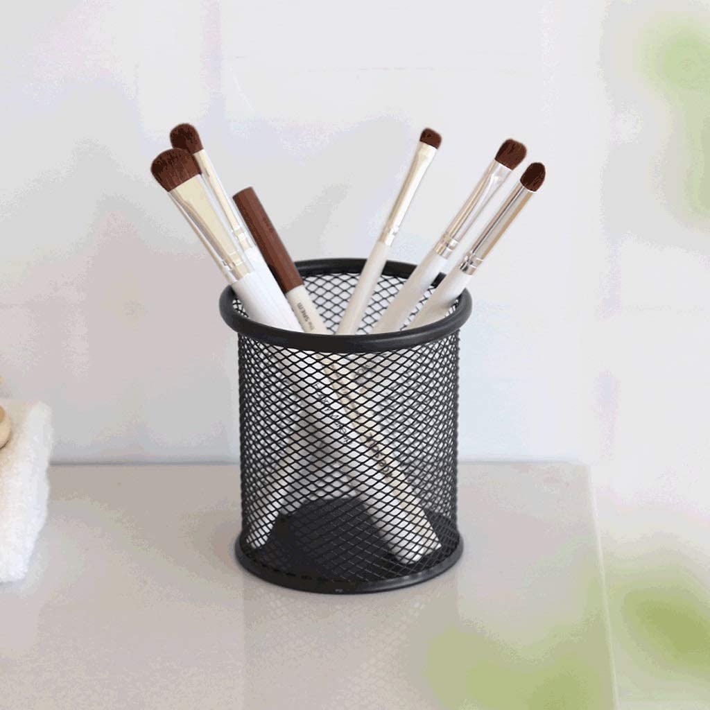 OLOTU Durevole Portapenne in Rete Metallica, Porta pennelli per Trucco dal Design Cavo, portapenne Multifunzionale e Durevole per la casa dell'aula dell'ufficio Porta Penna