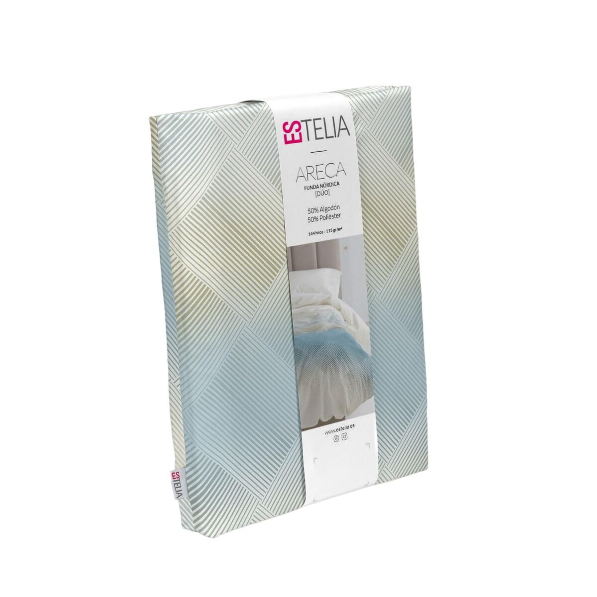 Housse de Couette Areca Multicolore 150x220 cm pour lit une place