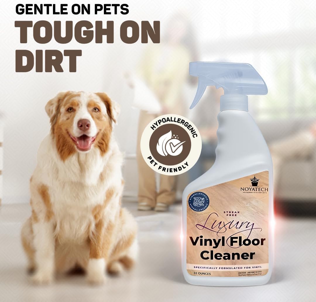 LVP Floor Cleaner. Streak-Free Luxury Vinyl Floor Cleaner. For Hardwood, Laminate, and Natural Wood Flooring. Pet Safe, Non-Toxic, Eco-Friendly.
