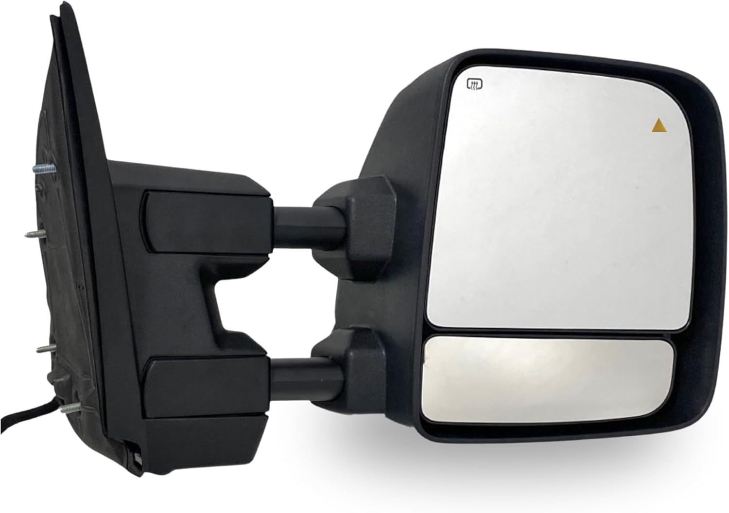 Spieg Passenger Side Towing Mirror for 2018-2024 Nissan Titan | Right Side View Mirror Assembly Power Adj Heated Memory BSM Puddle Light Telescopic Arm Turn Signal Light | Textured Black 15 Pins