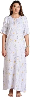 9shines Label Stylish Rayon Nighty Maxi for Women | Full Length Trendy Nightgown | Premium Nightdress | Nightwear | Nighty... Price In India