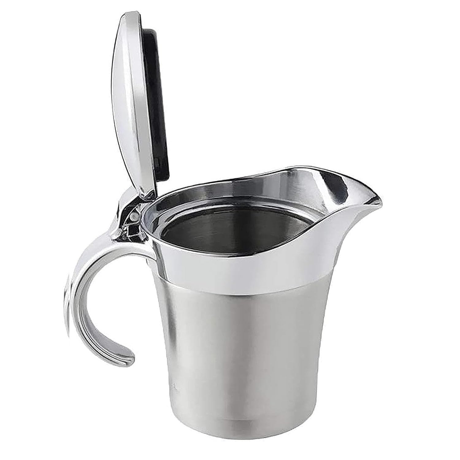 URONN Double Insulated Gravy Boat ââ‚¬â€œ Stainless Steel Sauce Jug with Hinged Lid