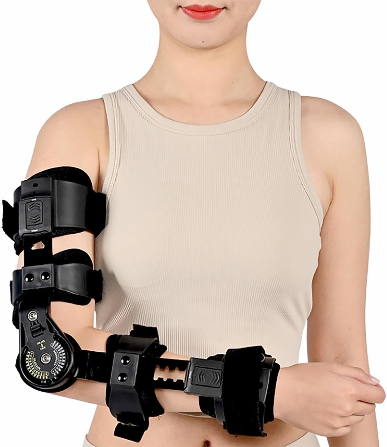 Post-OP Recovery Support Elbow Brace, Stabilizer Splint Arm Immobilizer for Sleep and Work,Night and Day Splint for Ulnar Nerve Entrapment,Cubital Tunnel Syndrome,Tendonitis,Tennis Elbow,Left