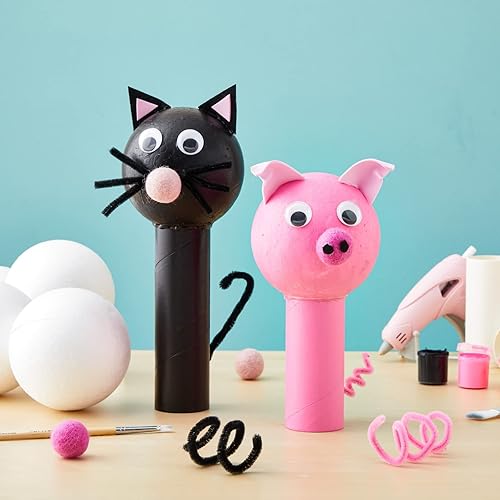 Miniatura 2 de Juvale Bolas de espuma para manualidades, esferas de estireno para proyectos de bricolaje y modelado escolar, esferas florales redondas, 4 pulgadas,