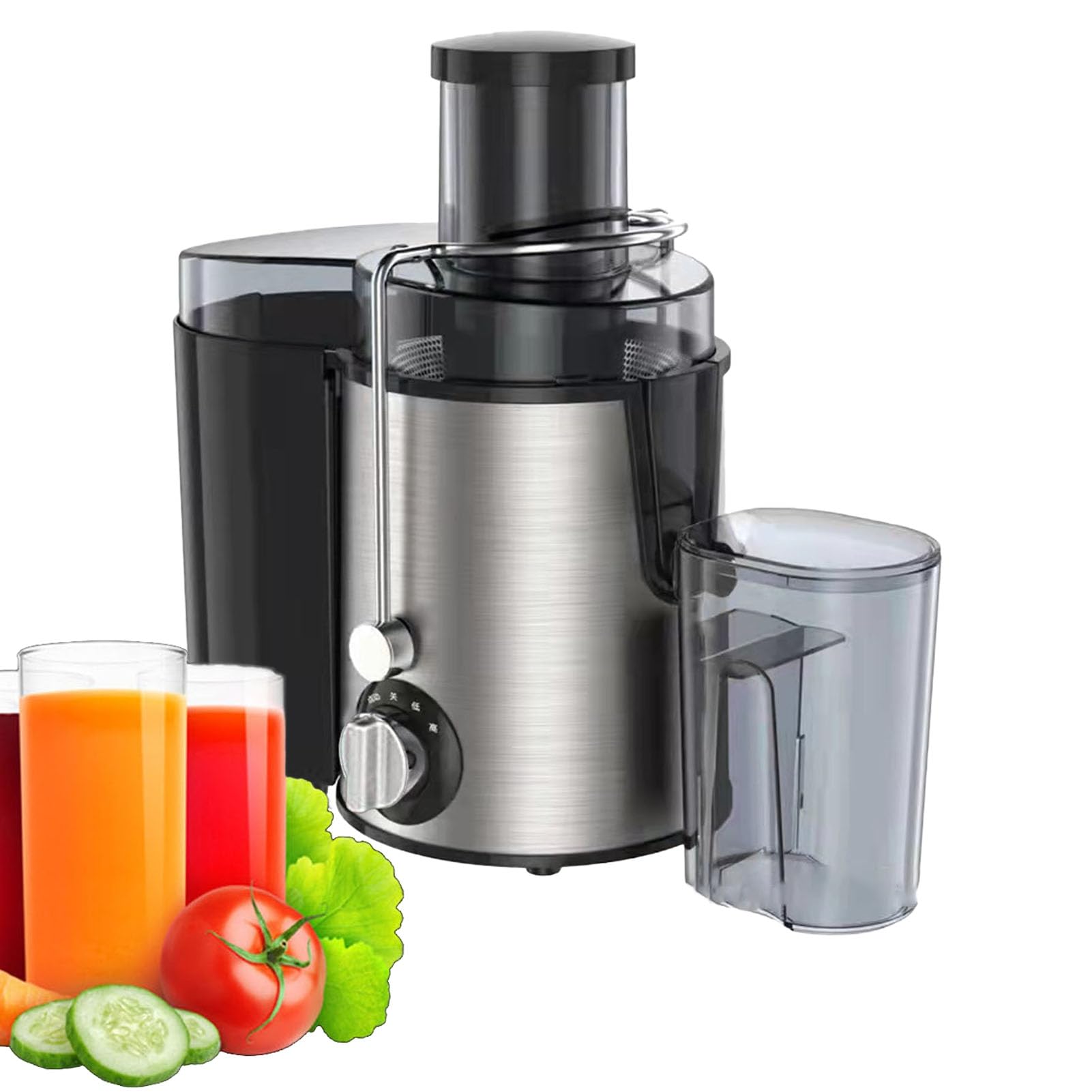 850W Juicer Machine with 3 Speed Control Powerful Motor Safety Lock Design Efficient Juice Extraction Easy to Clean