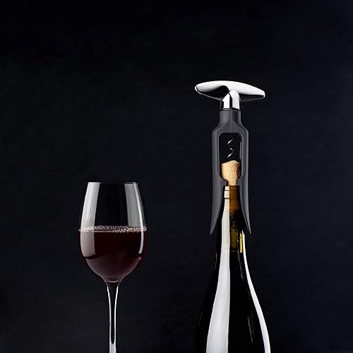 Miniatura 6 de True Twister Accesorio de barra de llave de giro fácil de sacacorchos para abridor de botellas de vino 6 pulgadas negro
