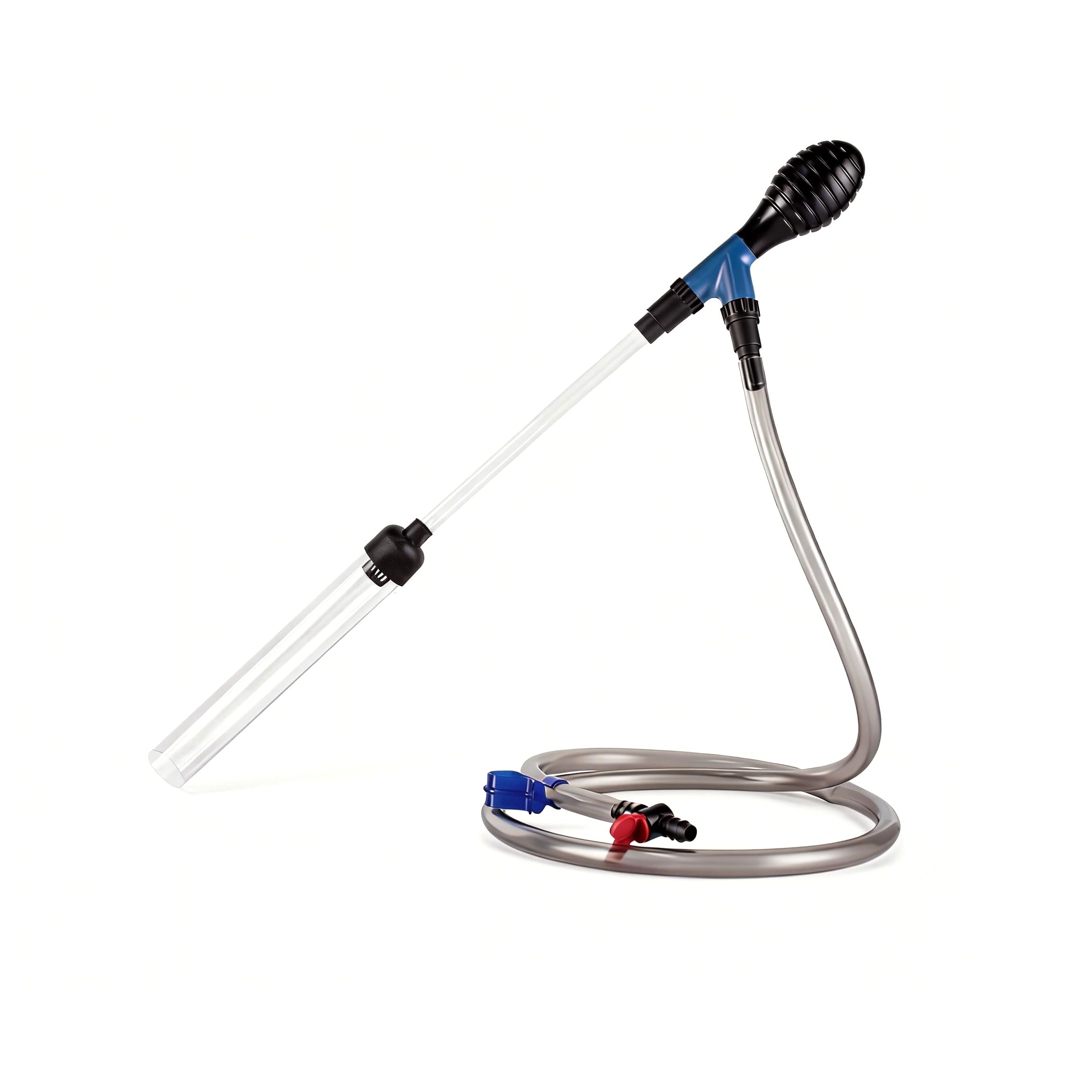 BEGONDIS Aquarium Gravel Cleaner and Water Changer 2-in-1, 200cm Siphon Vacuum with Hand Pump, Fish Tank Cleaning Kit for Freshwater and Saltwater Tanks