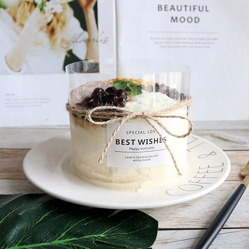 Miniatura 4 de Gutsdoor Collares para tartas de 4 x 394 pulgadas, rollos de acetato, tiras transparentes de mousse para pastel, rollos transparentes para tartas,