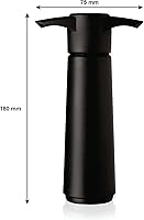 Vista 3 de Vacu Vin bomba de vacío para conservar vino de color negro, con 2 tapones para botellas, Negro