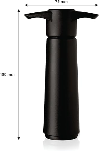 Vista 44 de Vacu Vin Bomba de vino azul con tapón de vino al vacío – Mantén tu vino fresco hasta 10 días – 1 bomba 6 tapones – Reutilizable – Fabricado