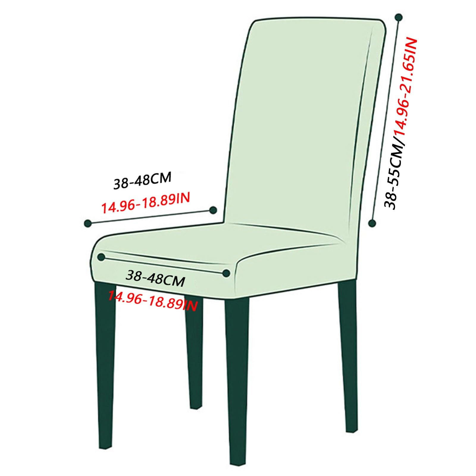 Stuhlhussen für Esszimmerstühle mit Langem Rock,Stuhlhussen für Esszimmer 2er-/4er-/6er-Set,Universelle rutschfeste Stuhlbezug für Küche Hochzeits Feier Bankett(Khaki,4 Set)