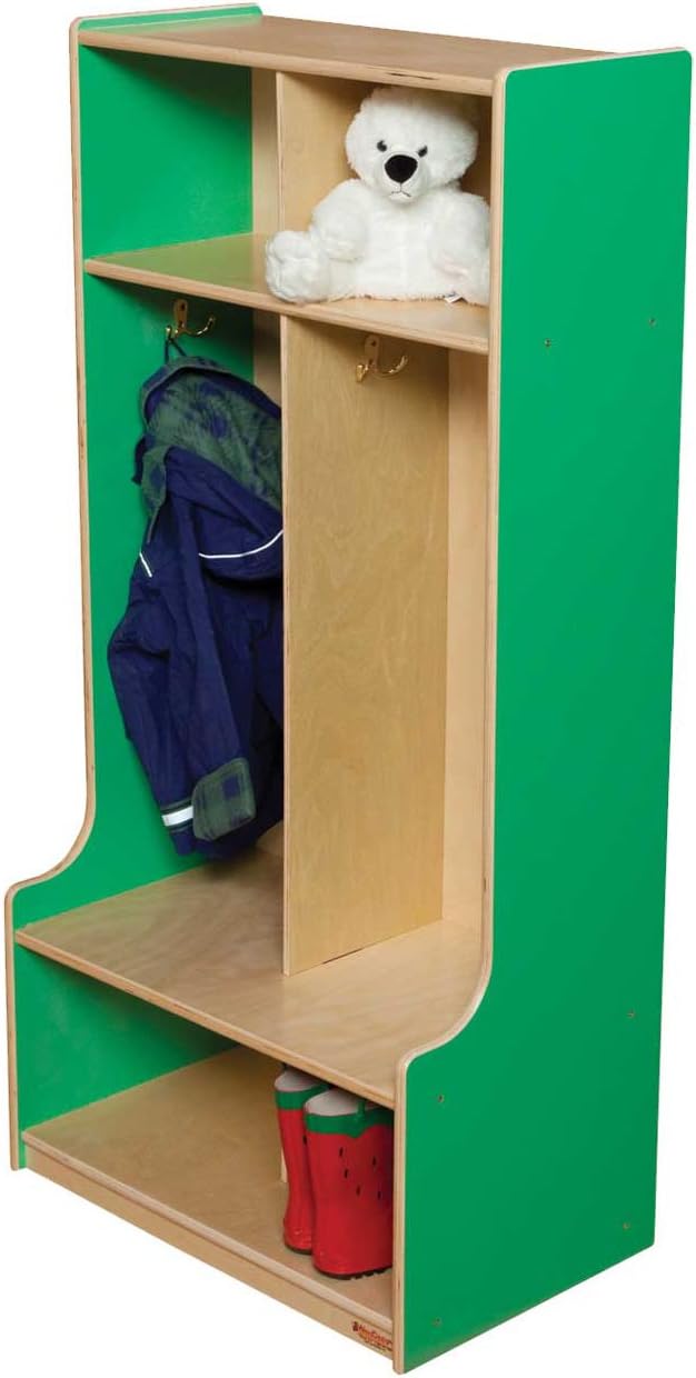Healthy Kids Colors WD52400G Green Apple 2 Section Locker