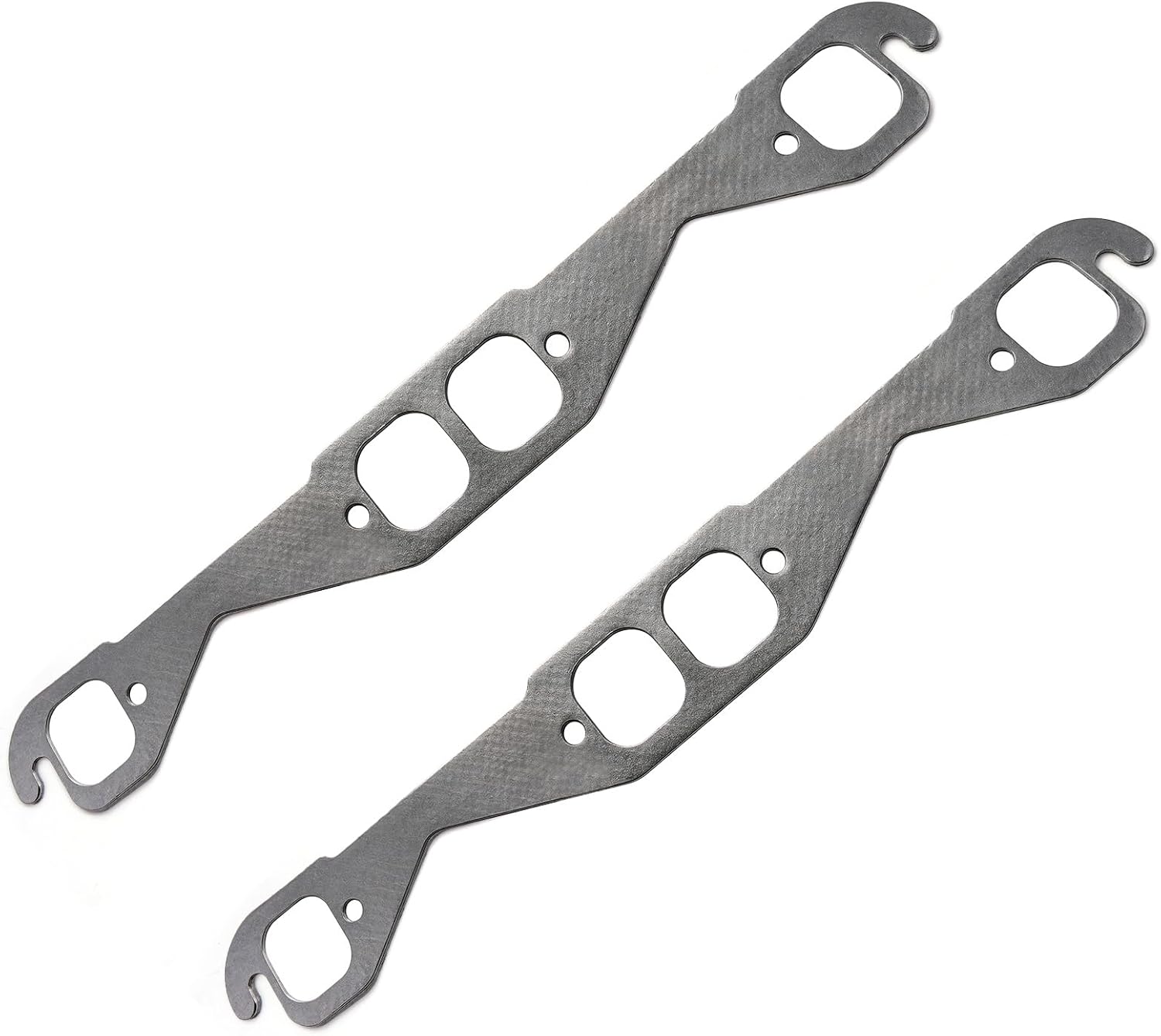 Sorello 1404 2 PCS SBC Exhaust Manifold Gasket Set Compatible with Small Block Chevrolet 262 265 283 305 307 327 350 400 Engines 4.3L 4.4L 4.6L 4.9L 5.0L 5.3L 5.7L 6.6L