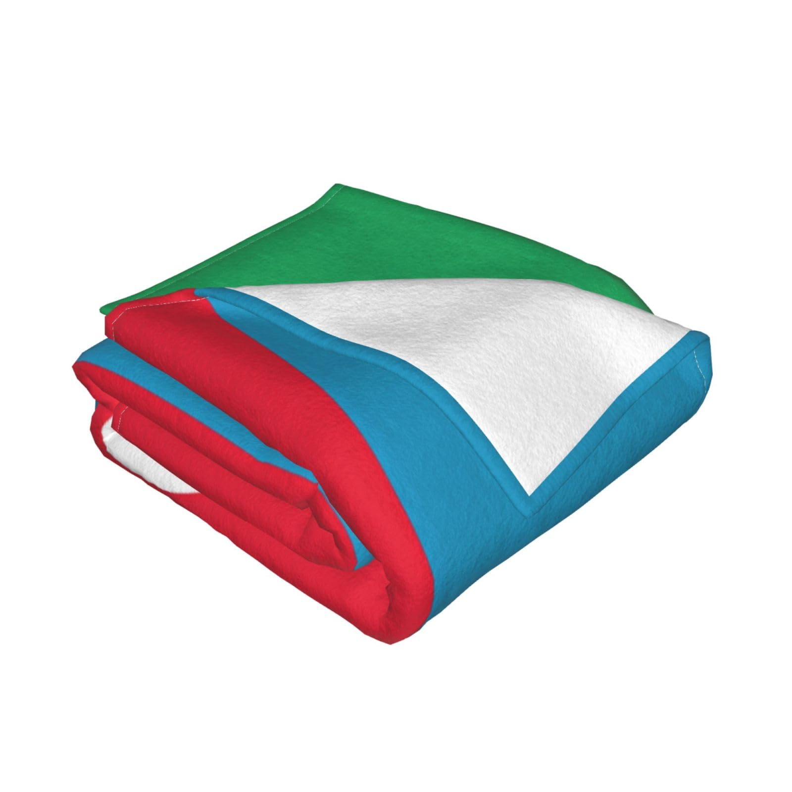 Manta de viaje portátil de 80 x 60 pulgadas, suave, resistente a las arrugas, plegable, exquisita bandera de Azerbaiyán