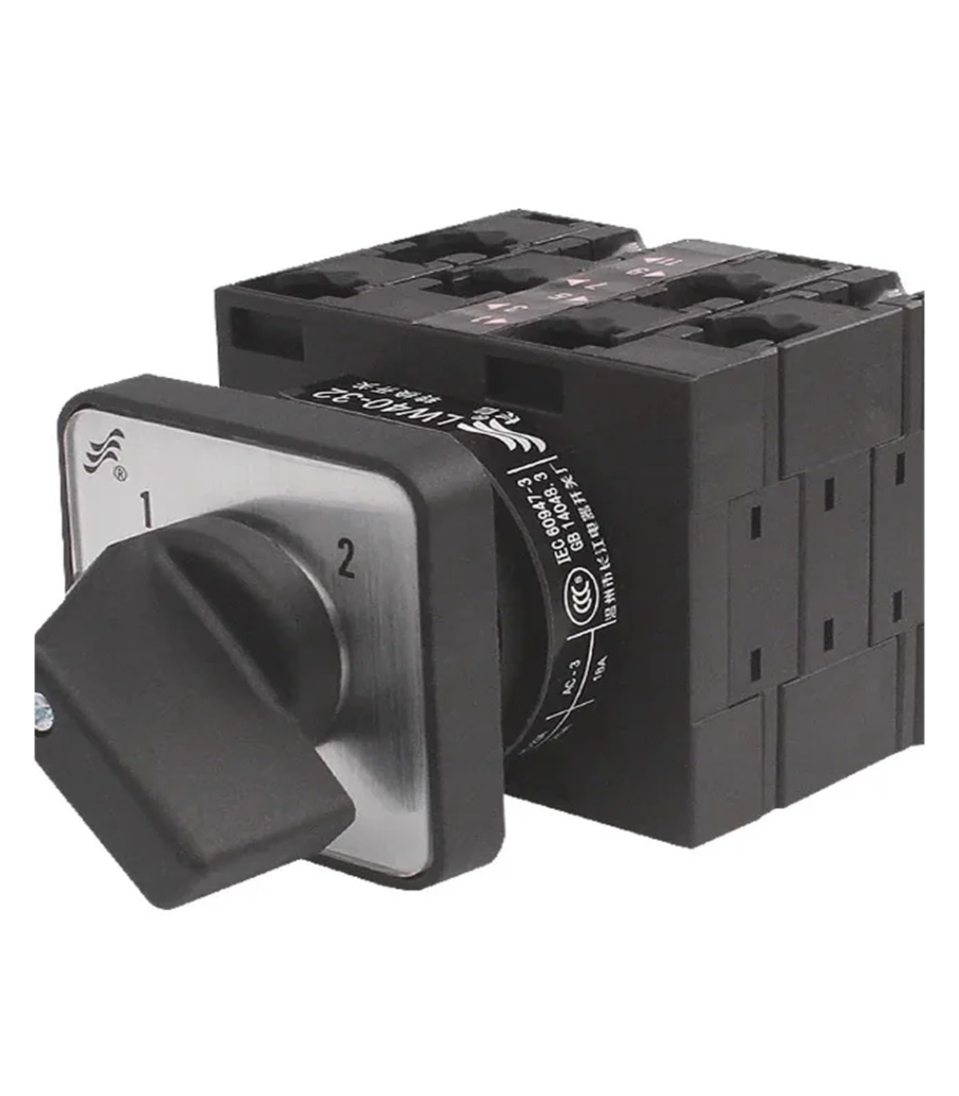 Interruptor de leva rotativo conmutación LW42-32/3 for dos grupos motores trifásicos doble potencia 32 A
