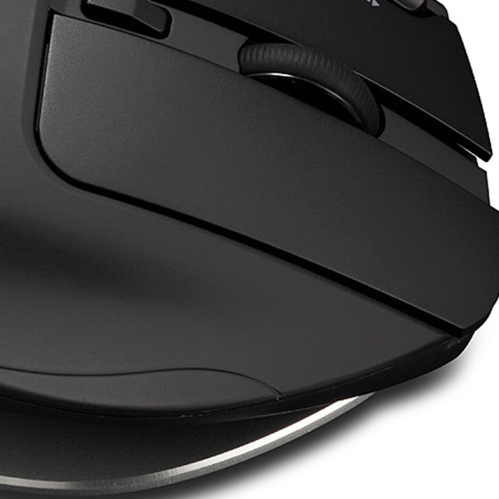Mouse con Trackball Senza Fili (BLACK) | con Display LCD Silenzioso 8000 DPI 8 Pulsanti Retroilluminazione RGB Batteria da 730 MAh per la Progettazione di Lavori di