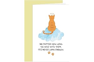 Cat Passing Away Memorial Card