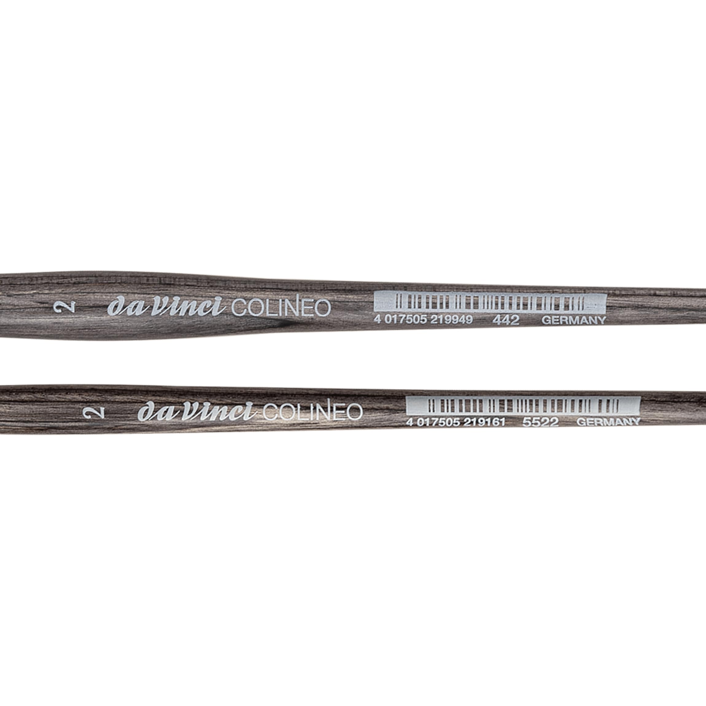 da Vinci, COLINEO Mango Corto, Juego de Pinceles para Acuarela, Fibras sintéticas, Pincel artístico, Pintura Acuarela, Pinturas acrílicas líquidas, Fabricado en Alemania, Juego, tamaño 2