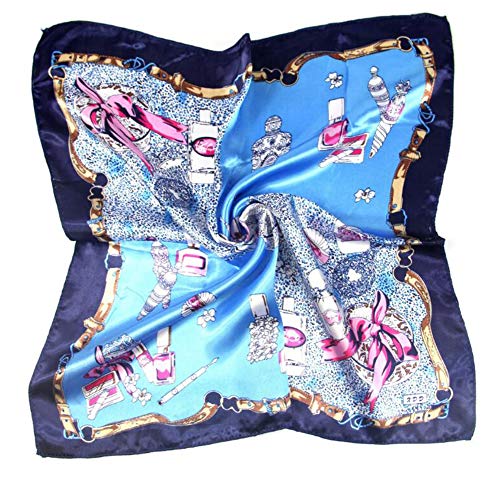 10PCS Silk Feeling Satin HeadScarf Neck Hair Small Square Scarf Color Random 19.7 * 19.7 inches)4