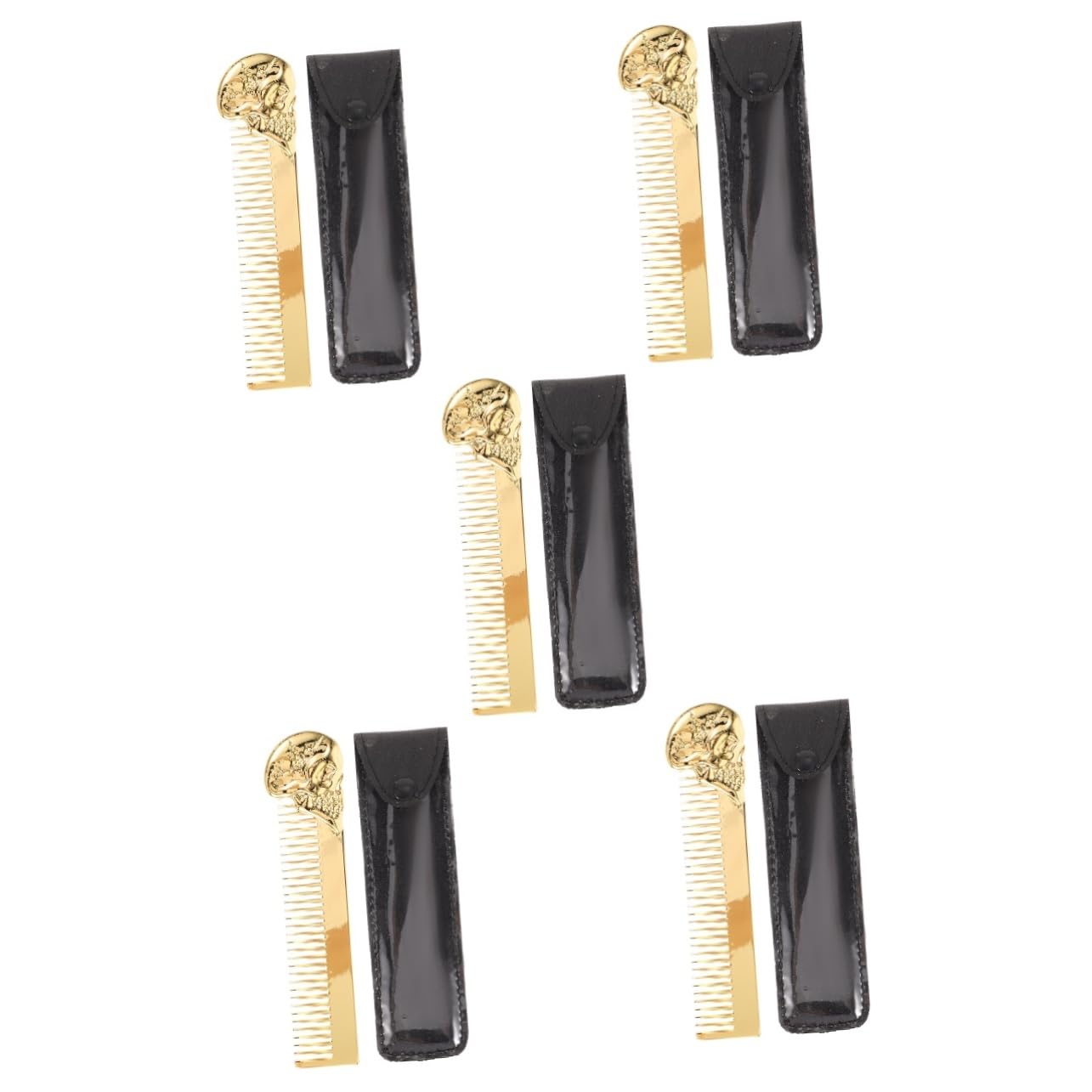 Beavorty 5 Stück herrengeschenkidee men accessories kalanchoe beard care set bartpflege set Schermaschinen Entwirrer Gesicht Bausatz Pferdeschwanz Fön Scherenschutzhalter Herren Bartkamm Pu