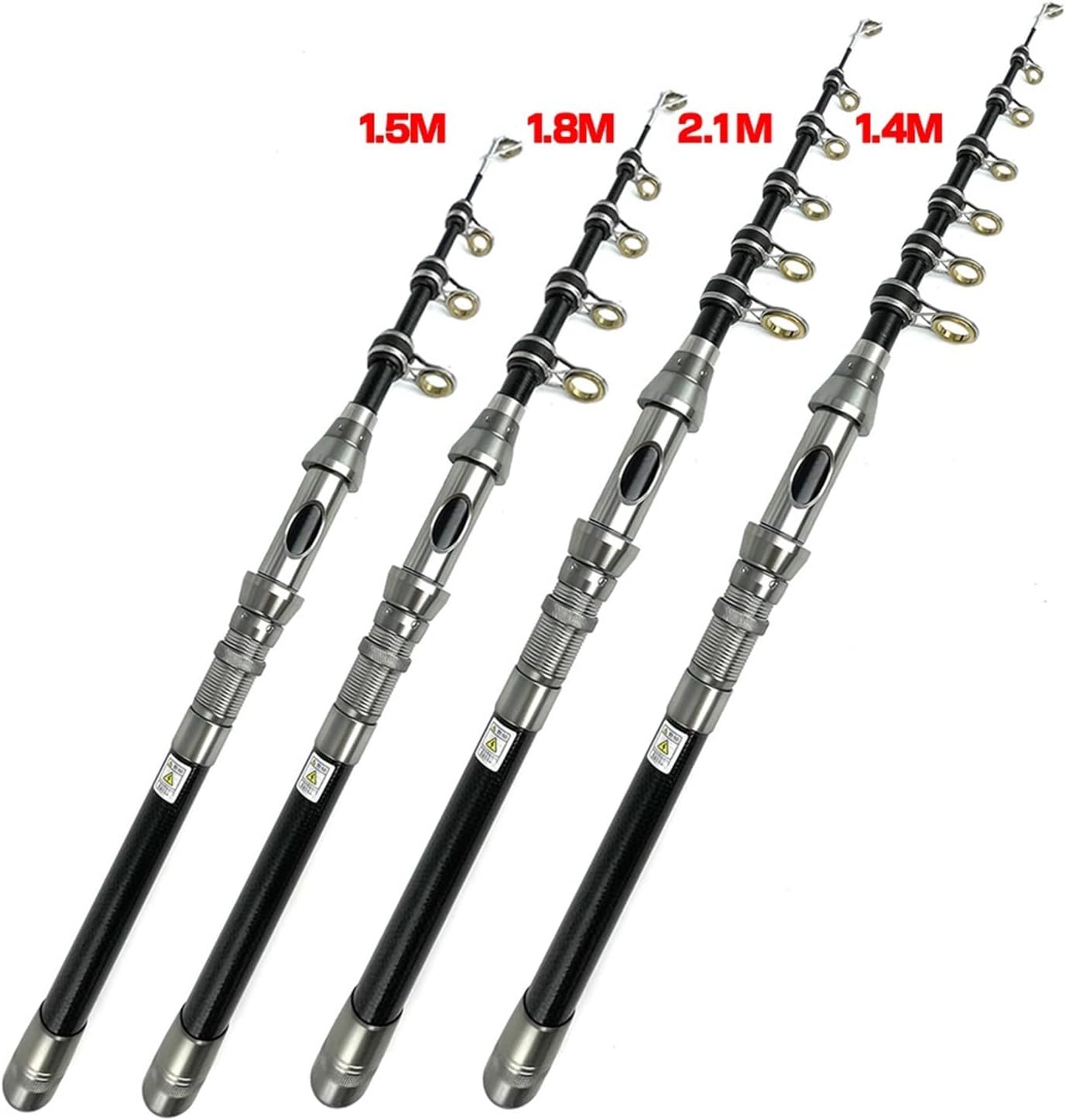 釣り竿 超軽量 スピニングロッド 1.5M-2.4M ボート/ラフトロッド