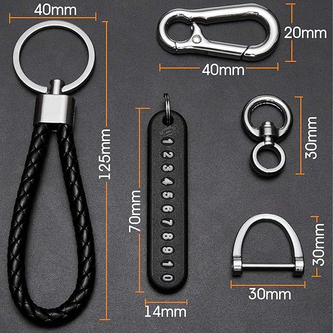 Image of Zentro Rechargeable LED Keychain Flashlight with Type-C Charging, Magnetic Base, Multi Color Light Modes, Compact Torch Light (Anti-Lost Metal Keychain)