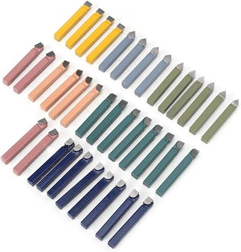 Miniatura 6 de Juego de herramientas de torneado de soldadura con punta de carburo de 38 piezas, brocas de soldadura de fresado, kit de herramientas de corte de