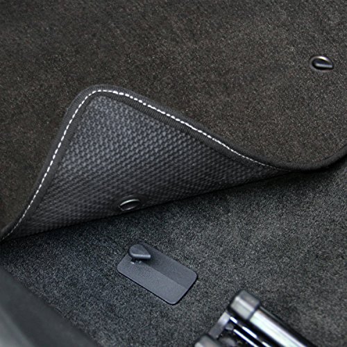 2011-2016 Challenger Ebony Black Front & Rear Floor Mats - Srt-8 Logos #TOP3