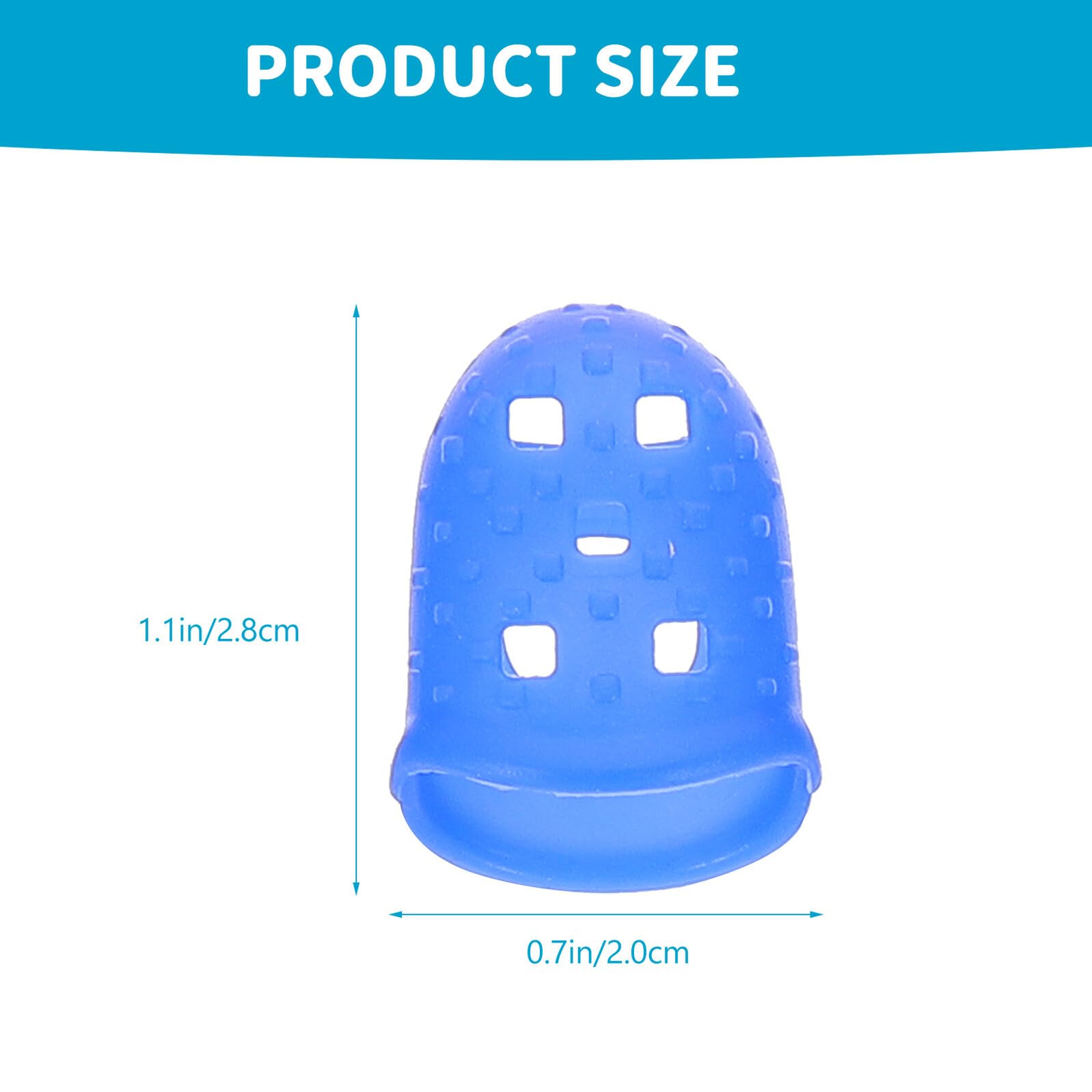 Alipis 25 pièces Lot de Protège-doigts Silicone pour Guitare Protège Bouts de Doigts Antidérapants Léger et Adapté Aux Instruments à Cordes comme Ukulélé Banjo et Mandoline