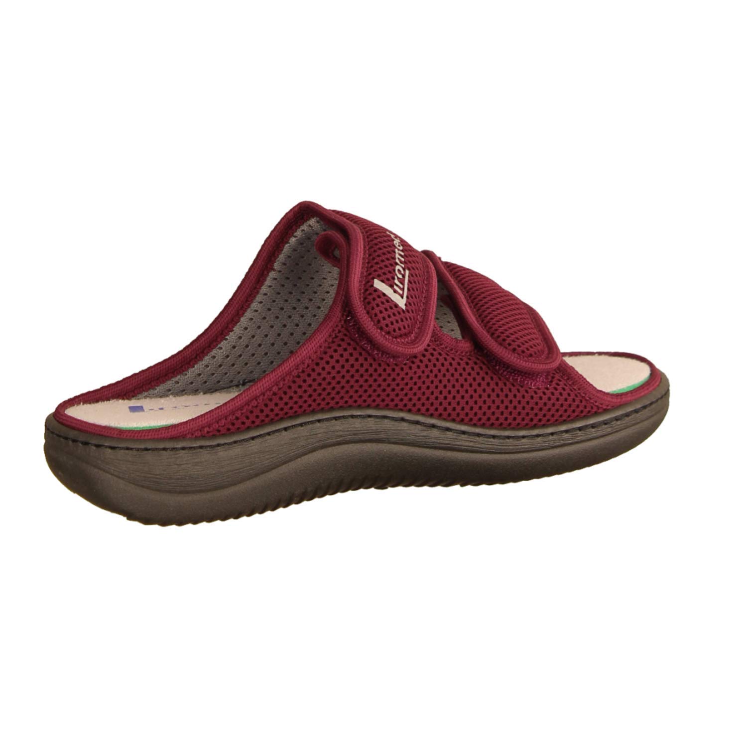 LIROMED 805 Rot - Pantolette - Haus - hüttenschuhe Damen Hausschuhe, Rot