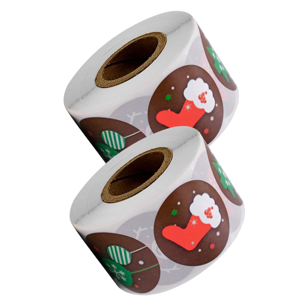 10rotoli Adesivi Natalizi Per Regali Etichette Decorative Autoaderenti Con Motivi Cartooneschi Per Confezionamento Feste e Attività Creative