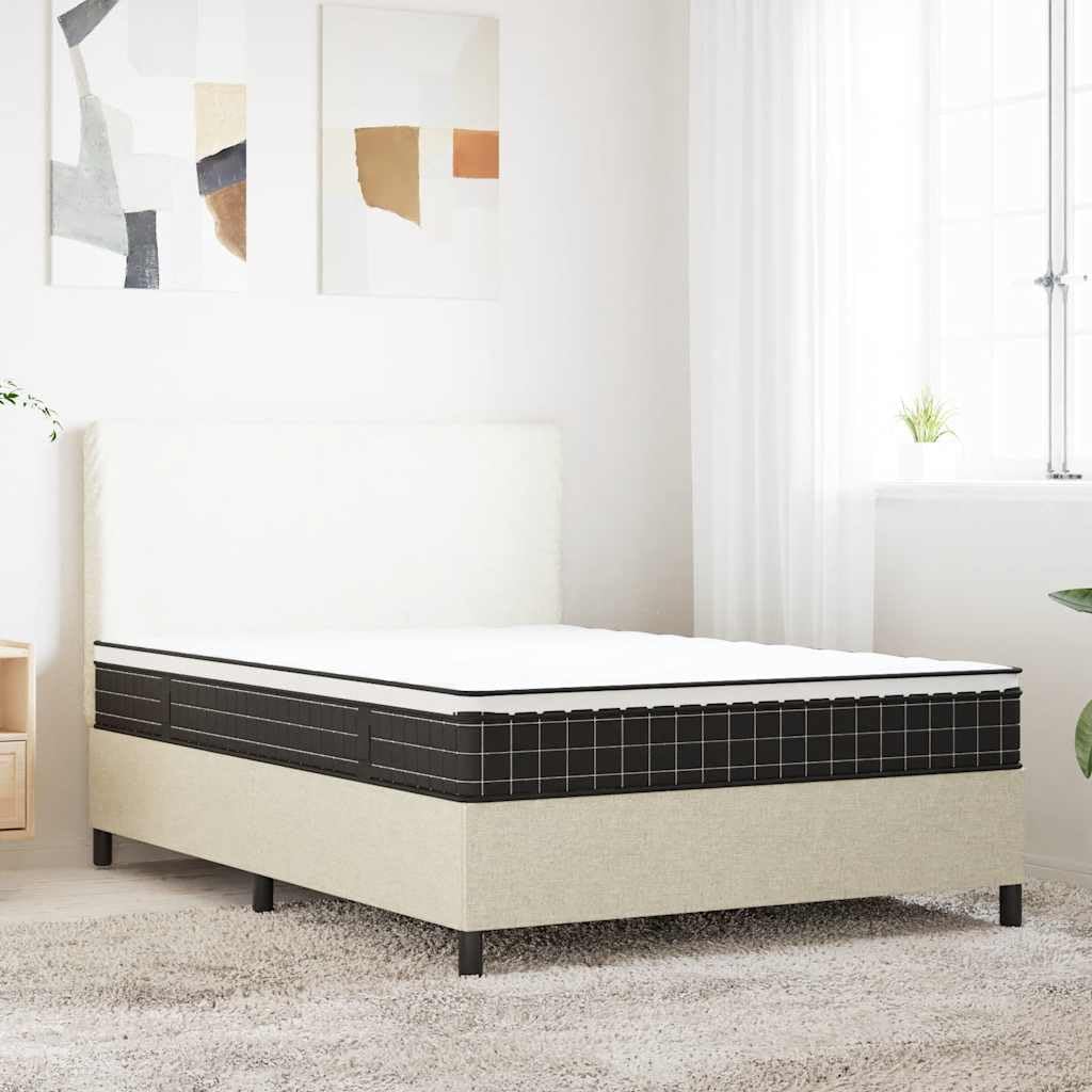 Bonnell materac ze sprężynami, średni, 140 x 190 cm, oddychająca poszewka z poliestru, wysokość 23 cm, nadaje się do prania w temperaturze do 40°C, do sypialni, łóżka dla gości, łóżka