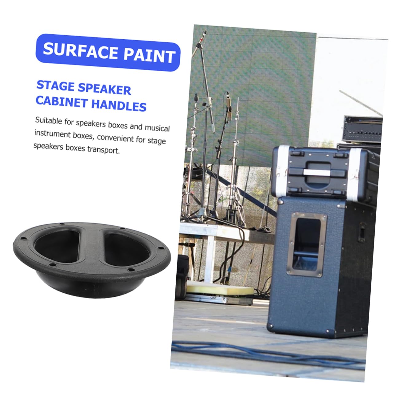 8pcs Aluminum Speaker Cabinet Handles Round Handle for Stage Speaker Multipurpose Audio Pull