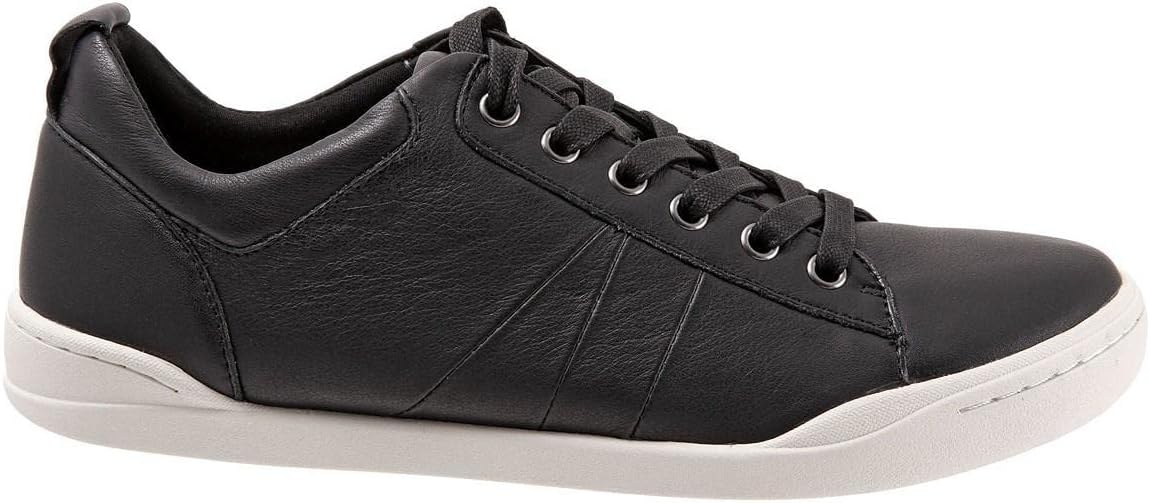 SoftWalk Women's Casual and Fashion Sneakers, Black Leather, 10
