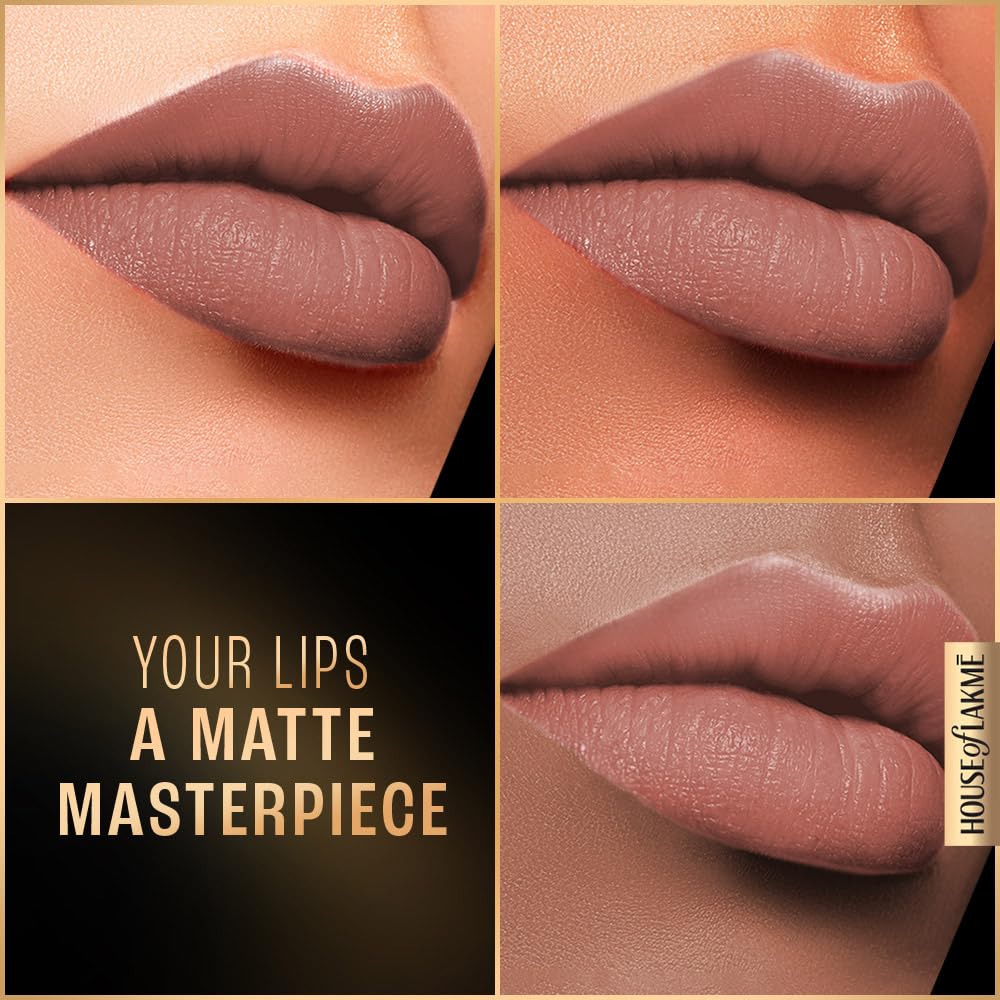 Lakmé Forever Matte Liquid Lip Colour, Nude Myth, 5.6 ml 3