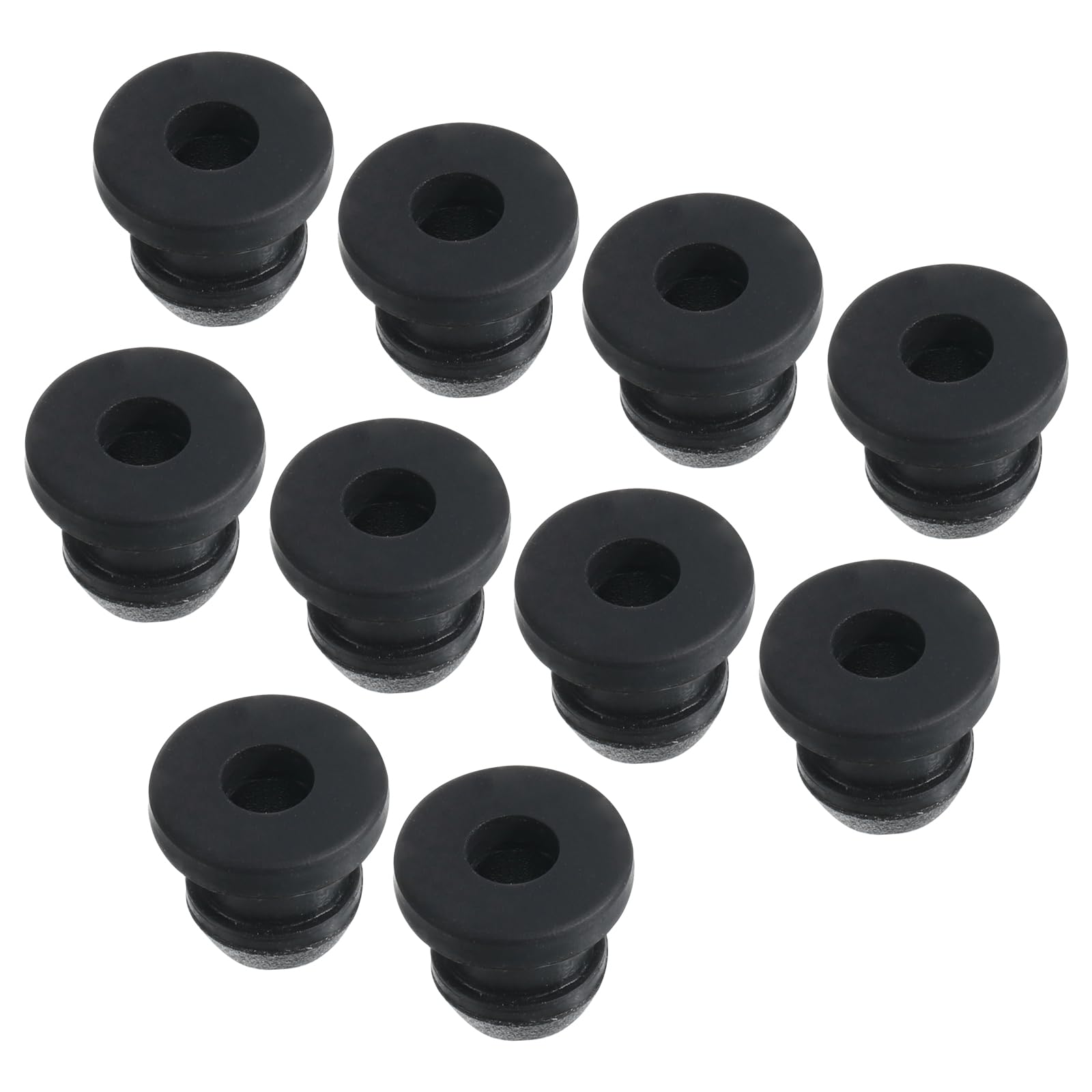 Tappi for tappi di gomma, 10 pezzi 2mm-30mm Tappi for fori con occhiello a scatto in gomma siliconica grigia da 2mm-30mm (Color : Gray, Size : A18mm( Hole14mm))(Color:Gris,Size:A7mm(Hole4.5mm