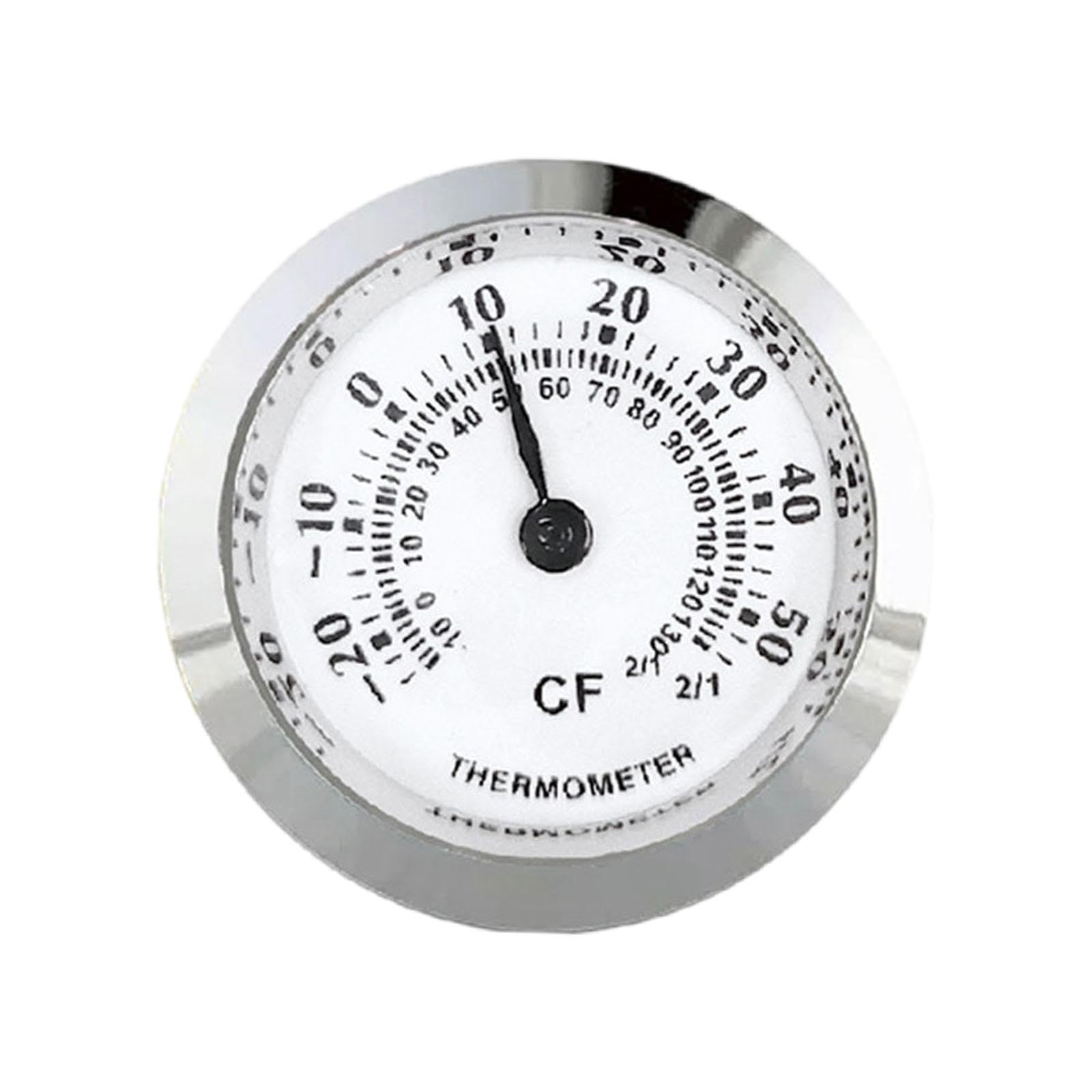 BNF®Mechanical Thermometer Round Dial Thermometer for Closet Workshop Greenhouse Silver 27mm|Home & Garden|Yard Garden & Outdoor Living|Garden Décor|Weather Stations-image-32
