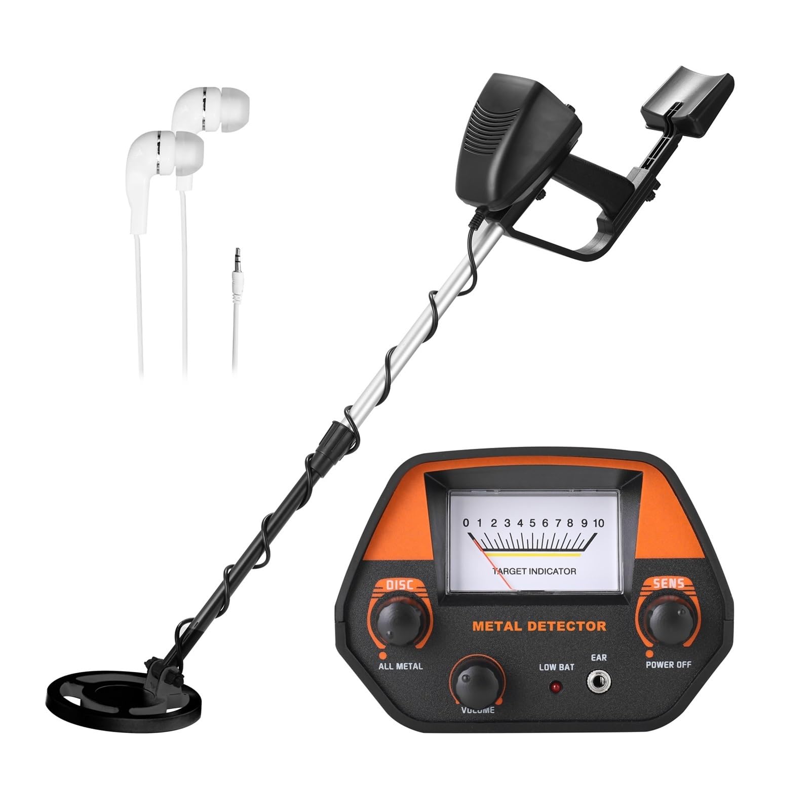 Cfwwsaq One Color Metal Detector, Metal Detector Gtx4030 Underground Metal Detector Detachable Metal Detector High Sensitivity Underground Metal Finder