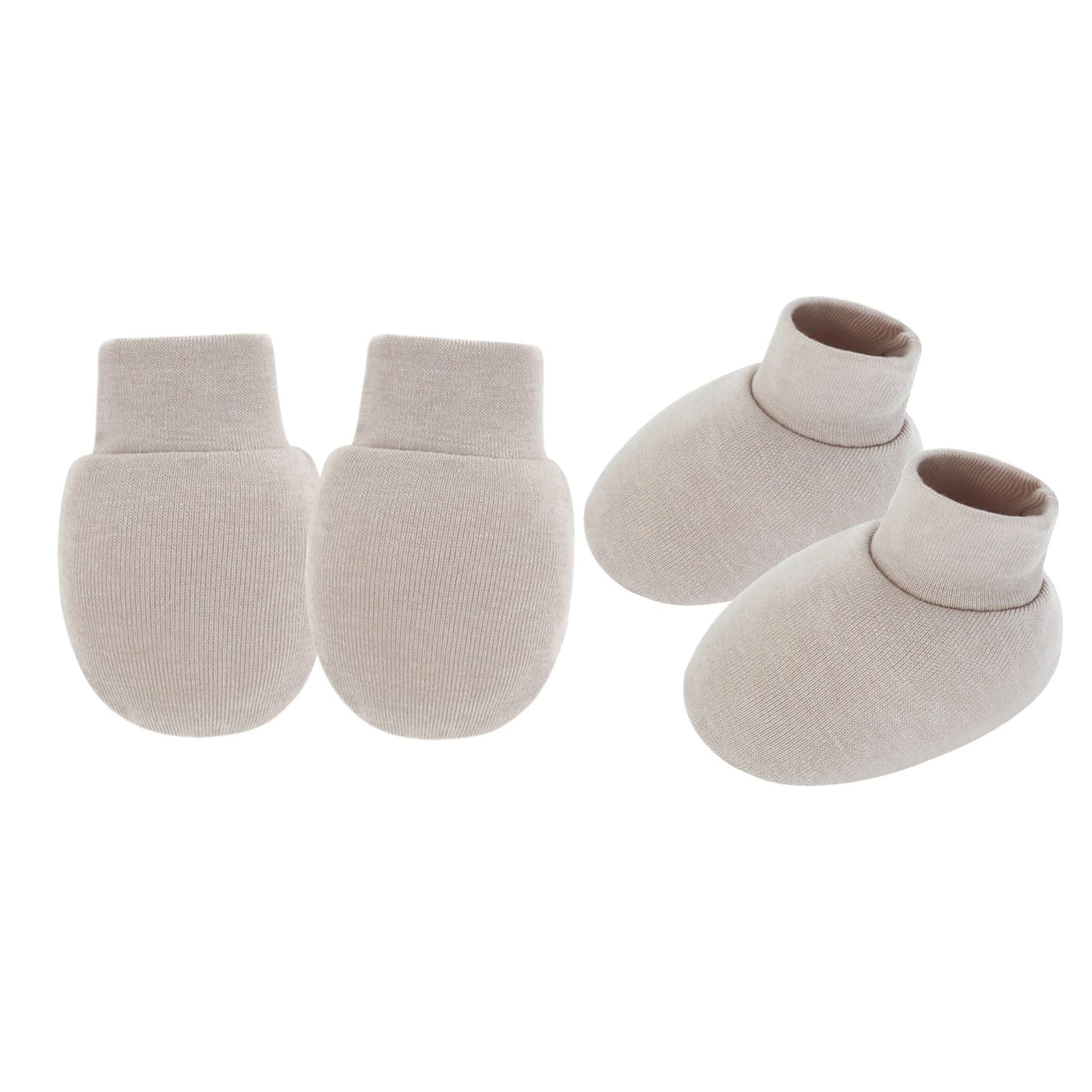 HZBB Newborns Anti Scratch Mittens and Socks Elastic Feature Cotton Baby Gloves Socks for Infant Hand & Foot Protections Soft Cotton Booties