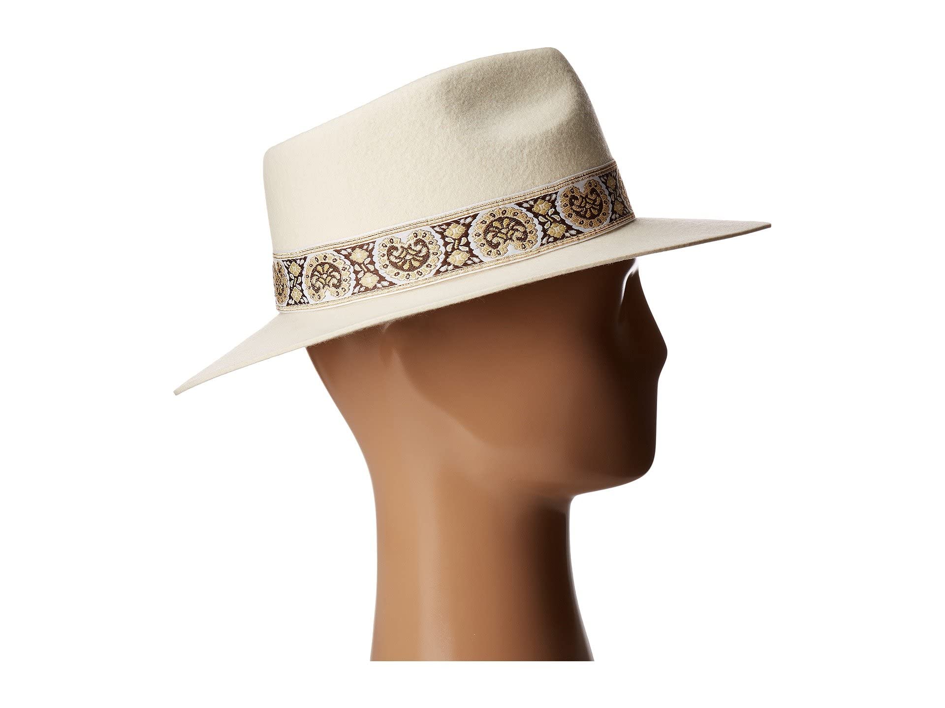 Lack Of Color Beverly Ivory Wide-Brimmed Fedora Hat Unisex L Western Cowgirl Lack of Color Montana Hat Ivory MONTANA - Free Shipping at  main image 3