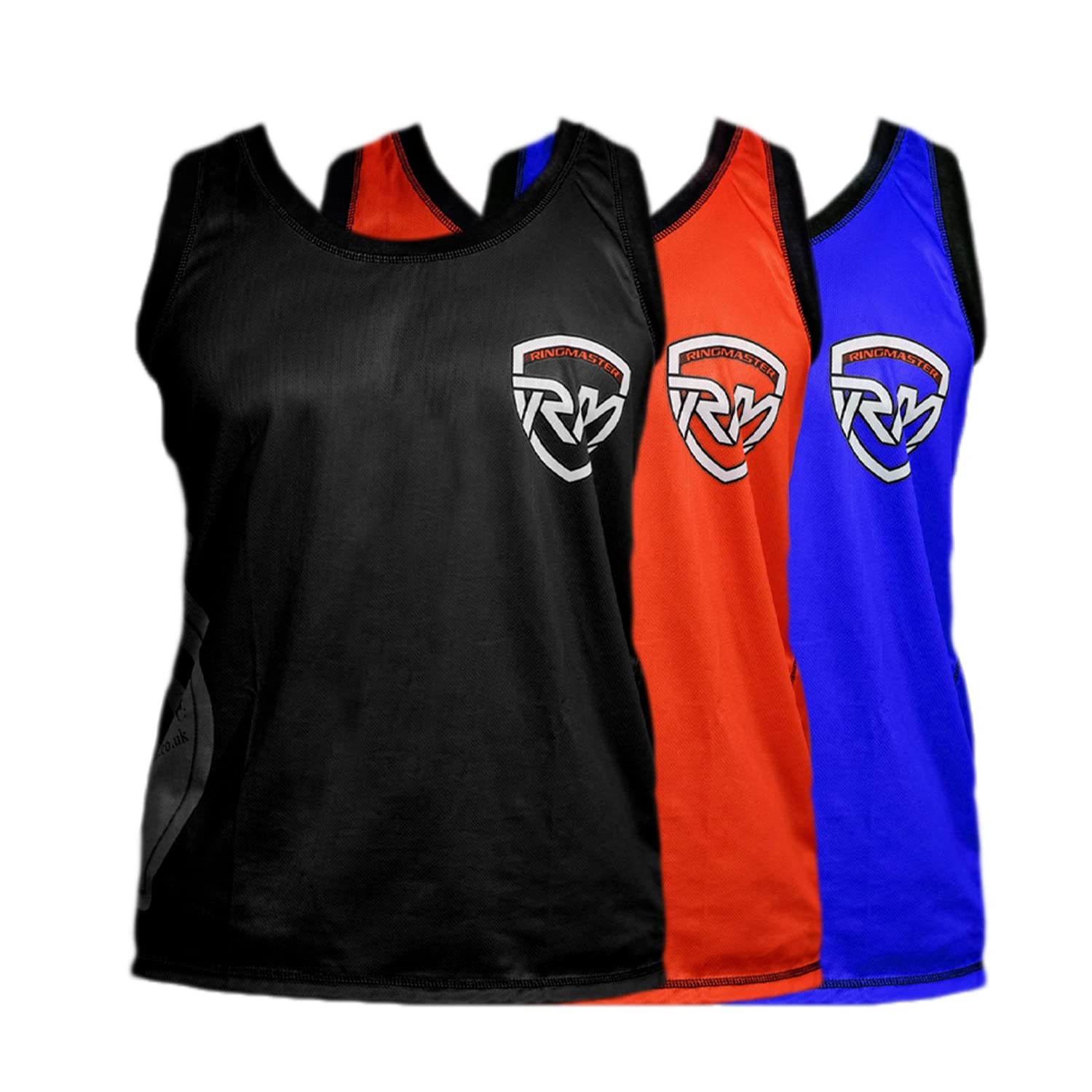 RingMaster Boxing Vest Tank Top Senior Adults MMA Fight Training Sparring Fitness Martial (X Large, Black)